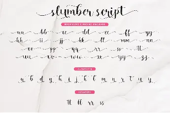 Slumber Script font