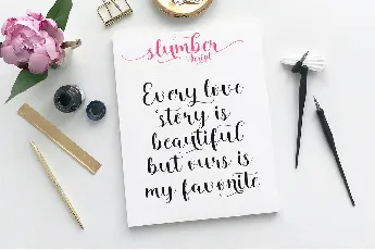 Slumber Script font