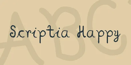 Scriptia Happy font