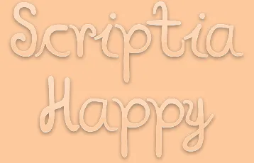 Scriptia Happy font