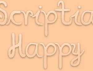 Scriptia Happy font