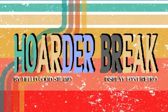 Hoader Break font