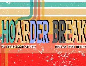 Hoader Break font