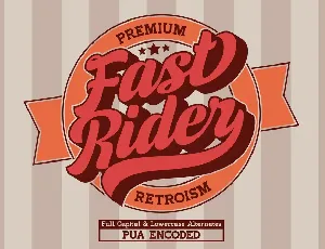 Fast Rider font