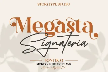 Megasta Signateria Duo font