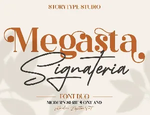 Megasta Signateria Duo font