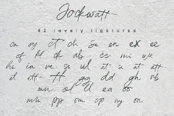 Jockwatt Script font