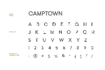 Camptown font