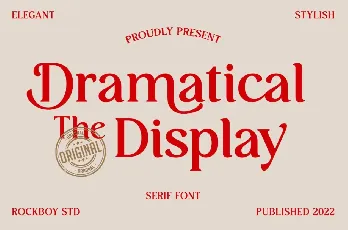 Dramtical The Display font