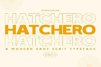 Hatchero font