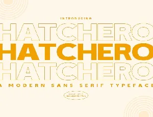 Hatchero font