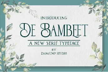 De Bambeet Serif Typeface font