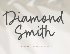 Diamond Smith font