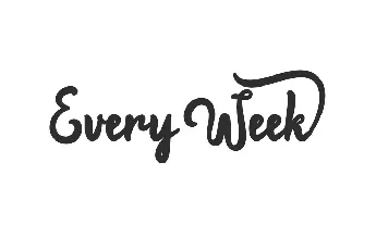 Every Week Demo font