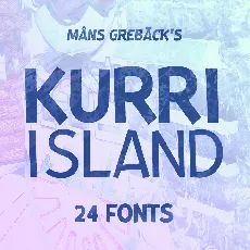 Kurri Island Caps PERSONAL font