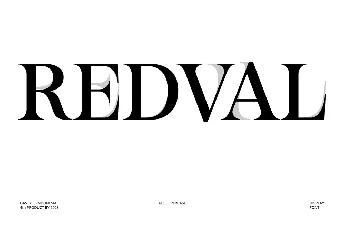 Redval font