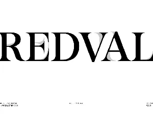 Redval font