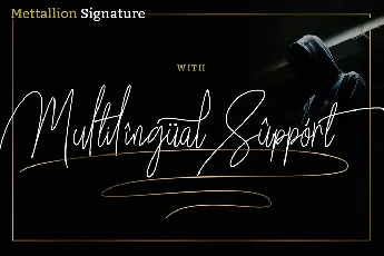 Mettallion Signature font