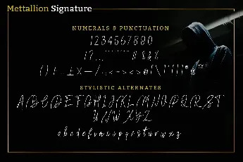 Mettallion Signature font