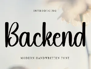 Backend font