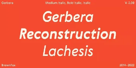 Gerbera Family font