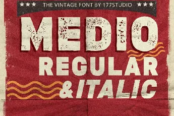 Medio Vintage font