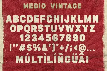 Medio Vintage font