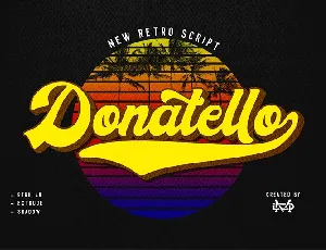 Donatello Retro Script font