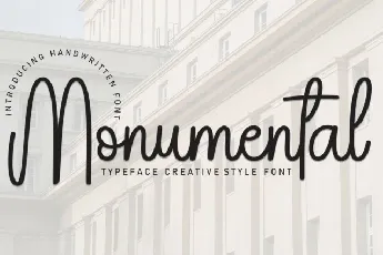 Monumental Handwritten font