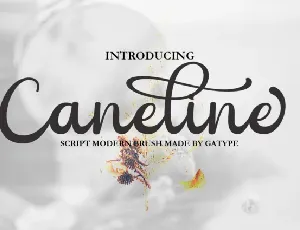 Caneline Script font