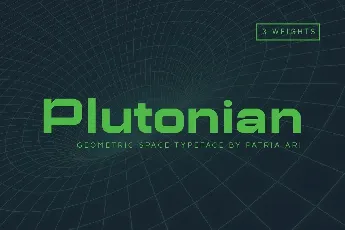 Plutonian Typeface font