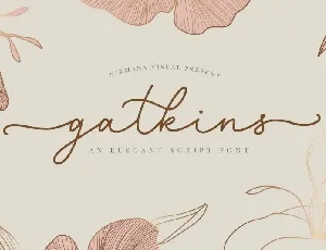 Gatkins Script Signature font