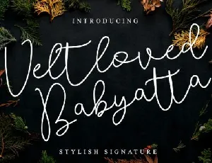 Veltloved Babyatta font