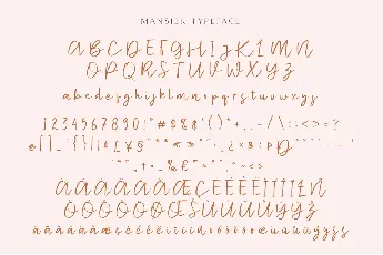 Mansier font