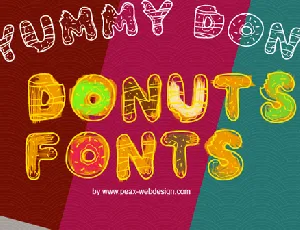 PW Yummy Donuts font