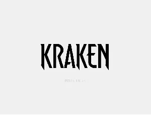 Kraken font