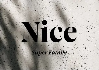 Nice Family font