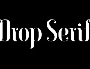 Drop Serif font