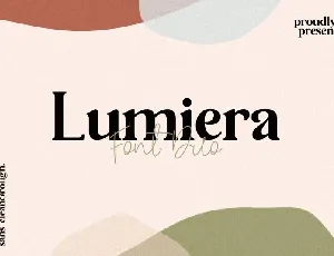 Lumiera Duo font