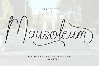 Mausoleum Script font