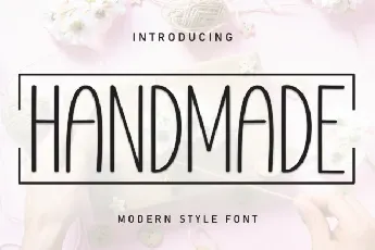 Handmade Display font