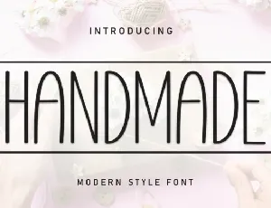 Handmade Display font