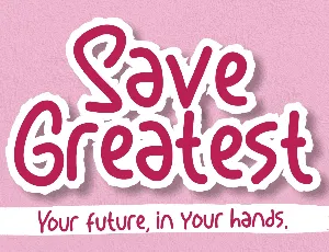 Save Greatest font