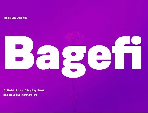 Bagefi font