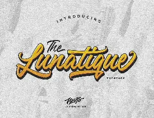 The Lunatique Script font