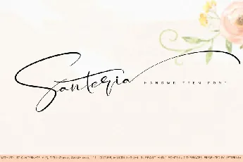 Santeria Calligraphy font