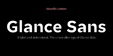 Glance Sans font