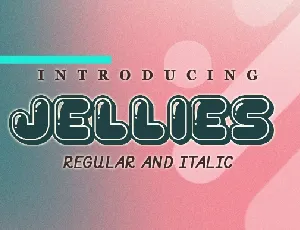 Jellies font