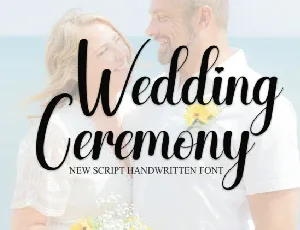 Wedding Ceremony Script font