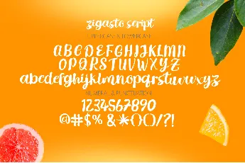 Zigasto font